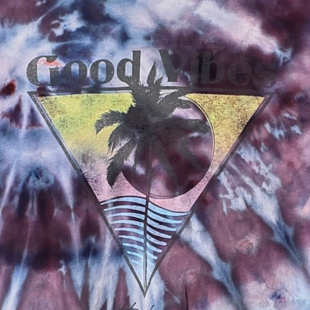 Large Ice Dyed Hurley Good Vibes Tee