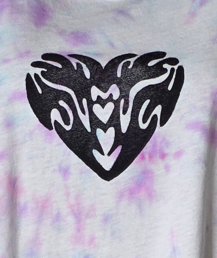 XS Tribal Heart Print Tank