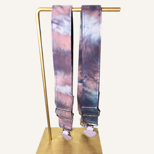 Snow Maiden V1 Strap with Lilac Heart Clasps – Hand Printed Limited Drop (Sold Individually)