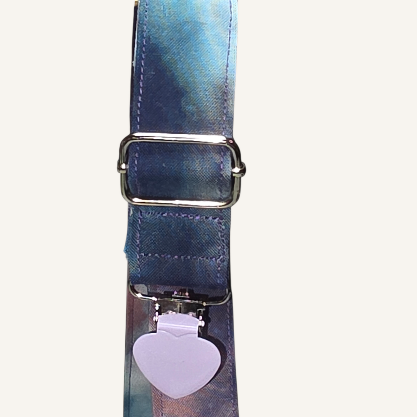 Snow Maiden V1 Strap with Lilac Heart Clasps – Hand Printed Limited Drop (Sold Individually)