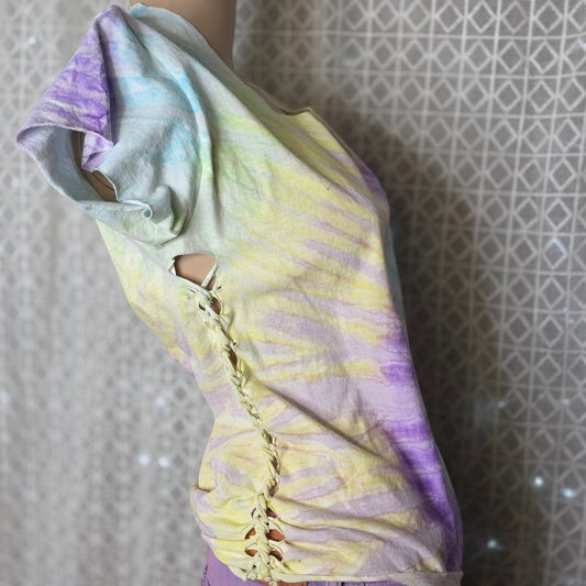 Tie Dye Slit Weave