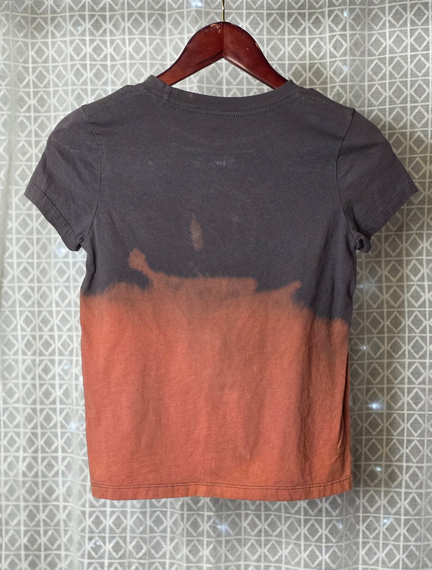 XS Third Eye Smiley Bleach Dyed Tee