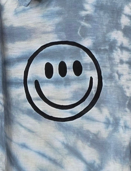 XL Collared Third Eye Smiley Tee