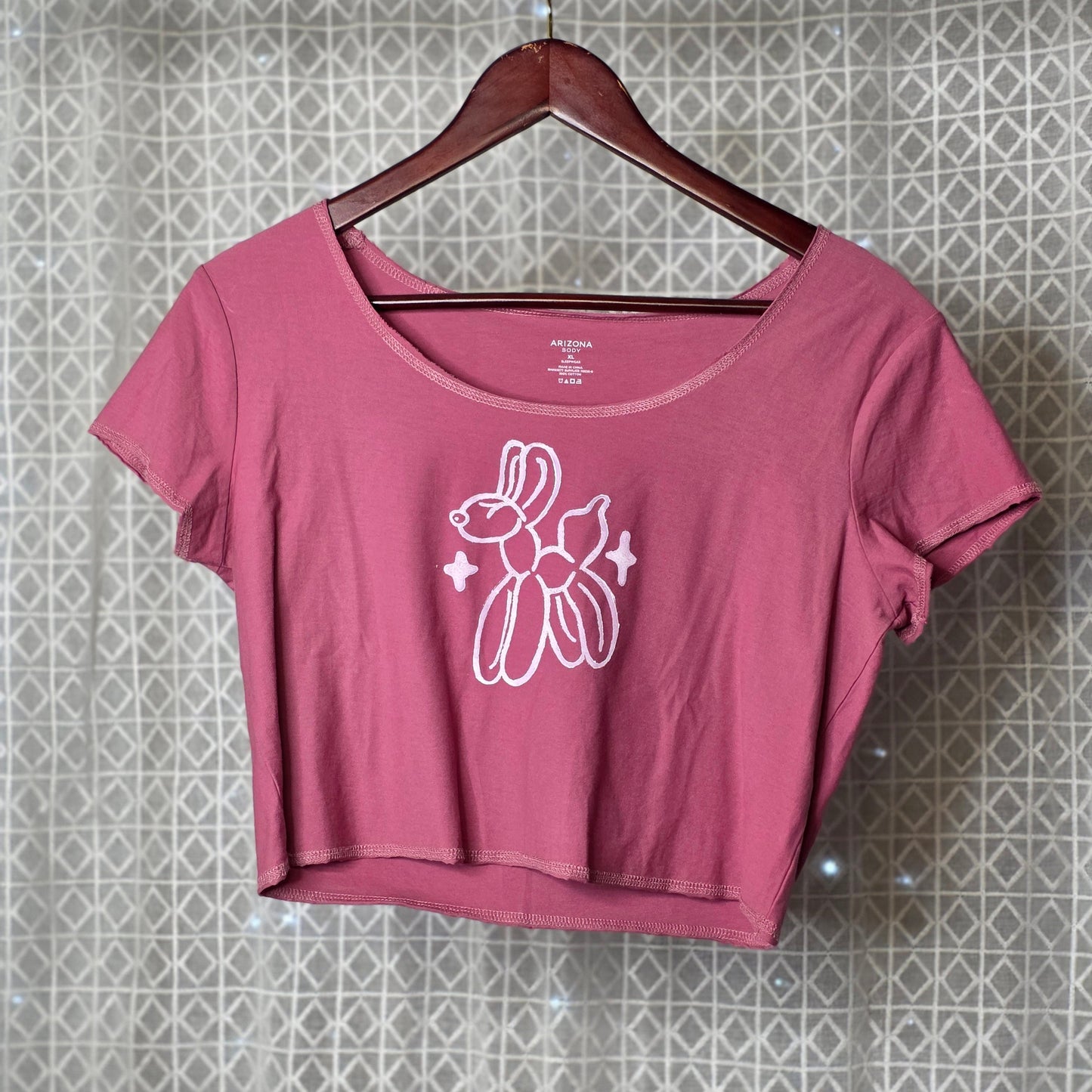 Large Balloon Animal Crop Top