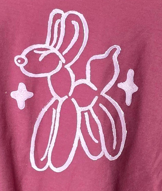 Large Balloon Animal Crop Top