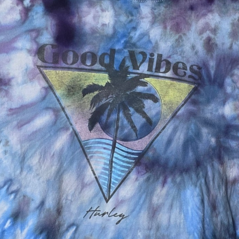 Large Ice Dyed Hurley Good Vibes 3 Tee