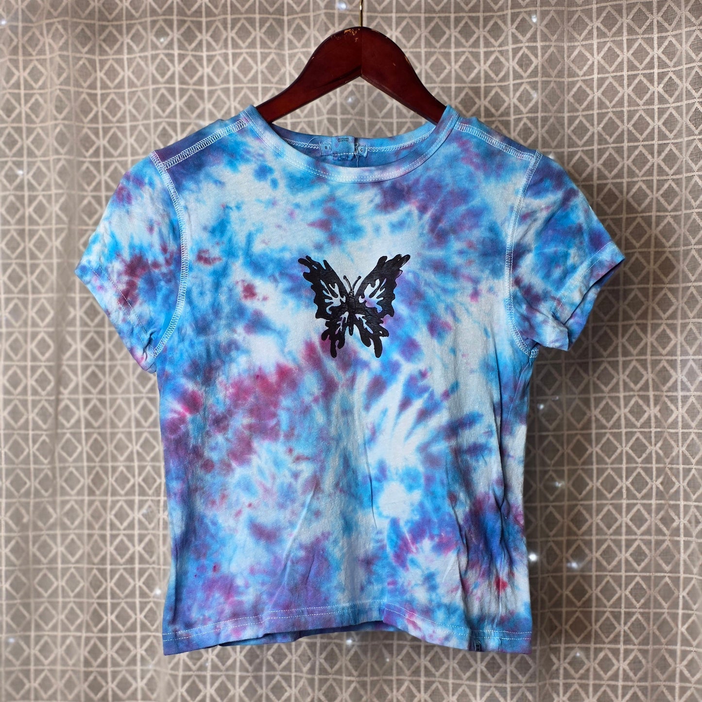 XS Butterfly Print Tee
