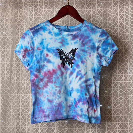 XS Butterfly Print Tee