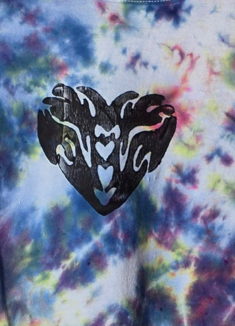 XS Tribal Heart Print Tee