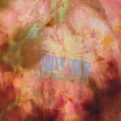 Tie-dye shirt with 'Safety Crew' logo in the center