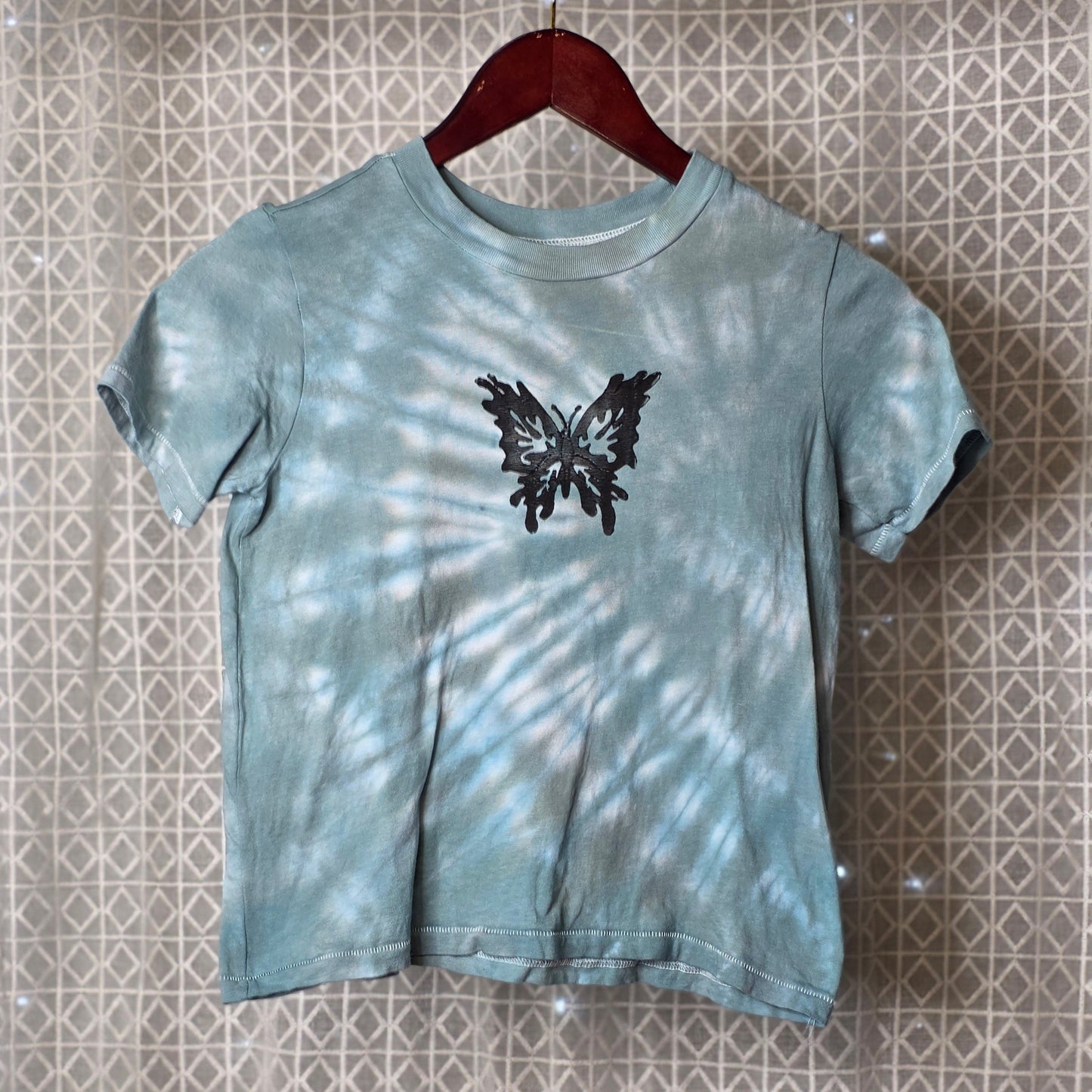 XS Butterfly Print Tee