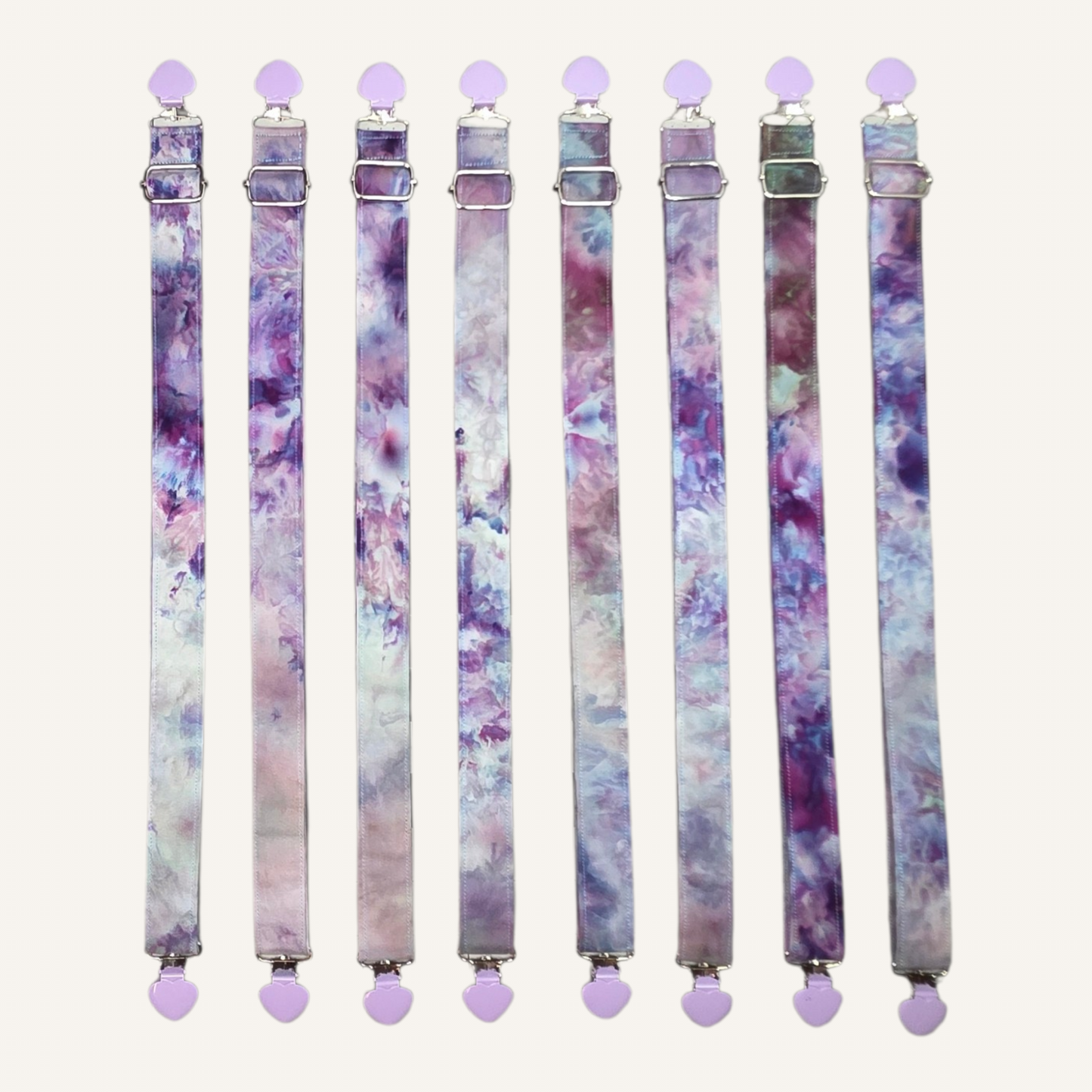 Alchemist V2 Strap with Purple Heart Clasps – Hand Printed Limited Drop (Sold Individually)