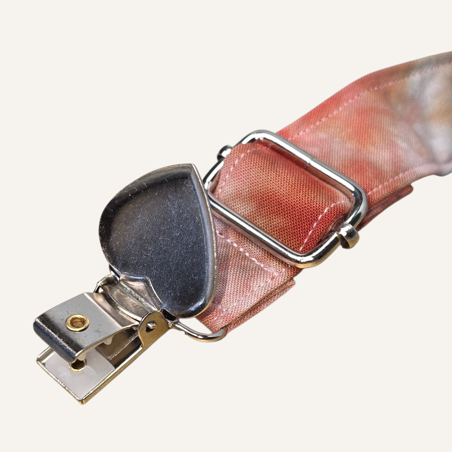 Blood Moon x Wild Thing Strap with Silver Heart Clasps – Hand Printed Limited Drop (Sold Individually)