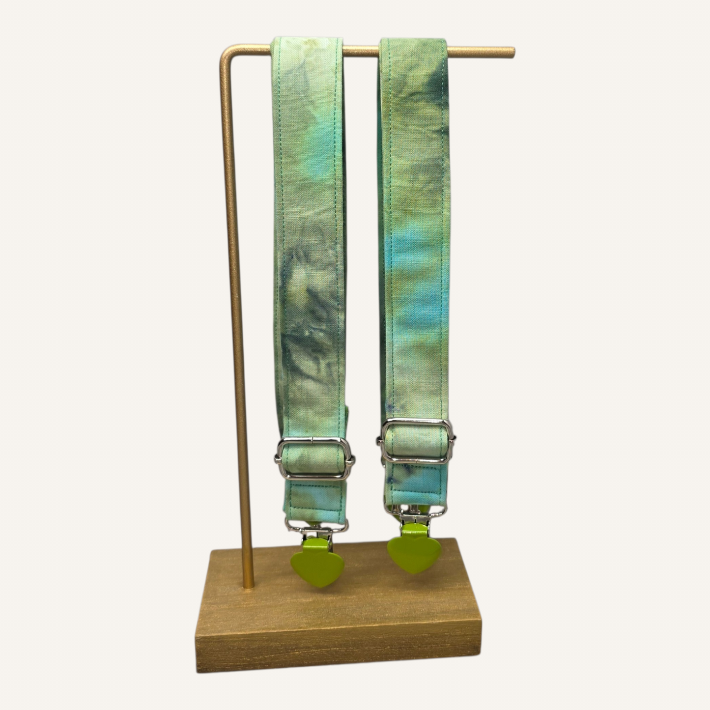 Dragon Heart V2 Strap with Green Heart Clasps – Hand Printed Limited Drop (Sold Individually)