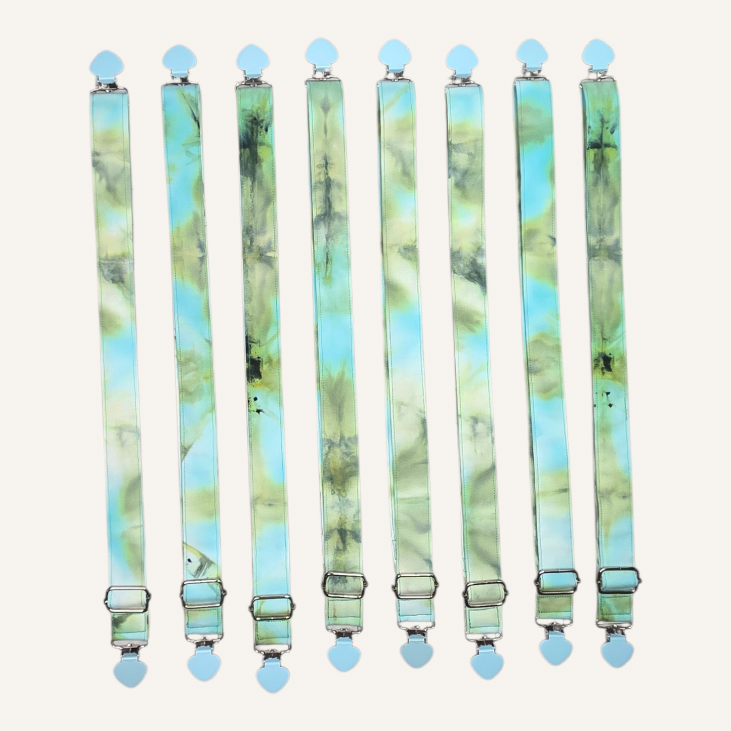 Dragon Heart V3 Strap with Aqua Heart Clasps – Hand Printed Limited Drop (Sold Individually)