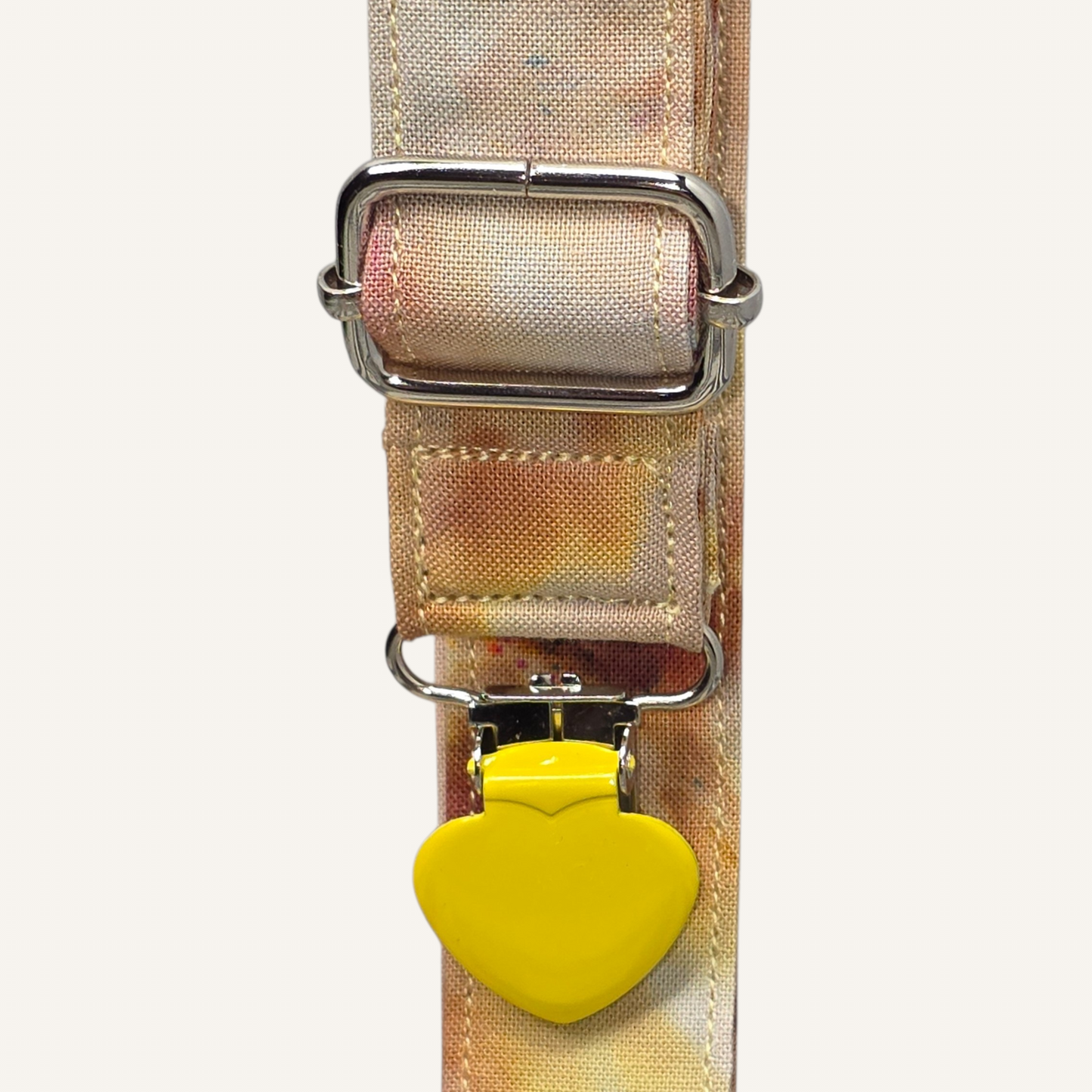 Phoenix Flame x Rattlesnake Strap with Yellow Heart Clasps – Hand Printed Limited Drop (Sold Individually)