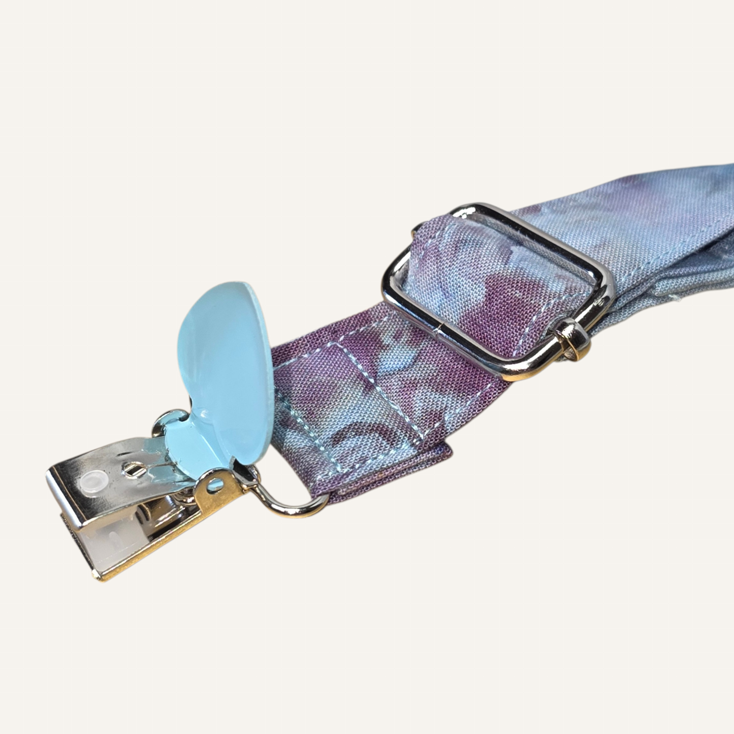 Snow Maiden Strap with Blue Heart Clasps – Hand Printed Limited Drop (Sold Individually)