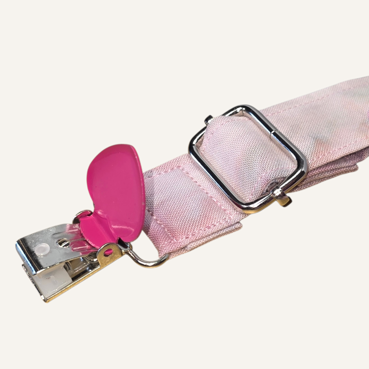 Warrior Princess V2 Strap with Hot Pink Heart Clasps – Hand Printed Limited Drop (Sold Individually)