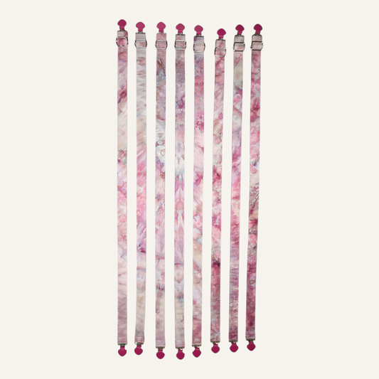 Warrior Princess V2 Strap with Hot Pink Heart Clasps – Hand Printed Limited Drop (Sold Individually)