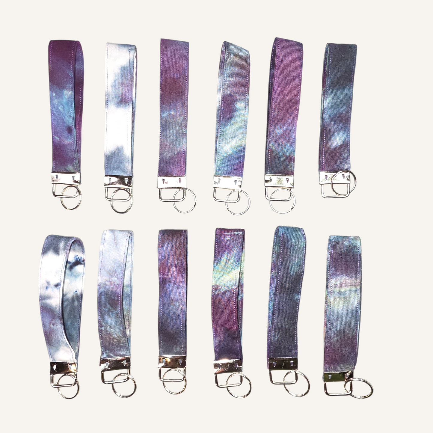 Galaxy Ice Dyed Car Keychain